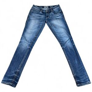 Buckle Black Fit No. 53 Skinny Jeans Womens 26x32 (30x31.5) Blue Stretch Casual